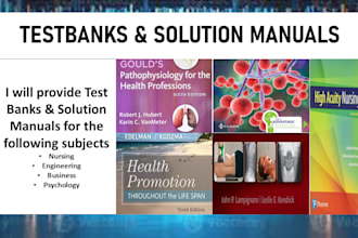 provide test banks, instructor manuals, and past papers