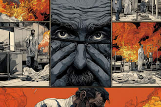 draw special comic illustration or graphic novel