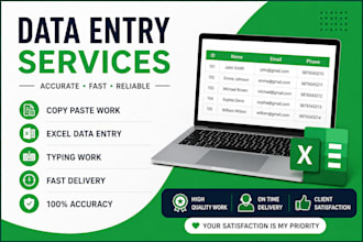 copy paste work and simple data entry work