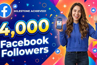 boost 4000 facebook page followers organically