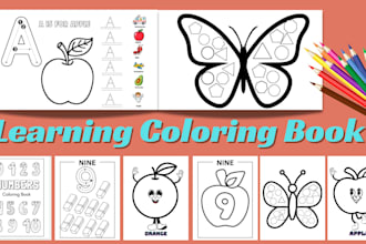 create all in one learning coloring book for kids