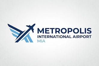 design a modern and professional airport logo