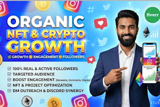 do organic instagram and x marketing for nft promotion and fast growth