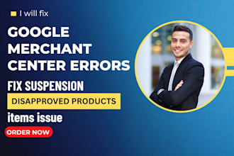 fix google merchant suspension, fix merchant center, fix suspension, ads set up
