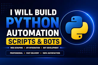build python automation scripts and bots for your tasks