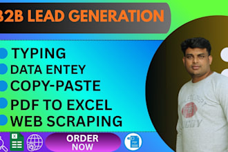 data entry, copy paste, typing, PDF to excel