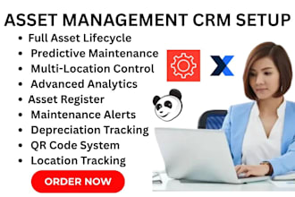 setup asset management CRM asset panda maintainx gocodes upkeep sortly odoo fiix