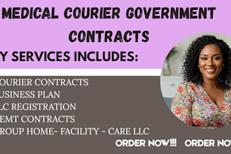win medical courier government contract, samgov, proposal