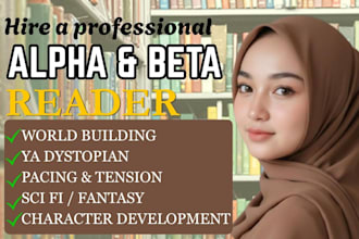 beta read ya fantasy or dystopian novel