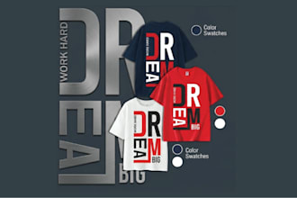 create professional custom and minimalist tshirt design