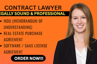 draft legal contracts, agreements, nda, privacy policy for your business