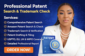do amazon patent search, trademark check and patent filing worldwide