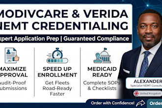 provide modivcare and verida nemt credentialing and medicaid compliance
