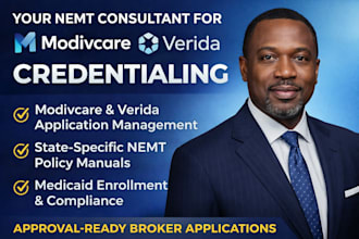 be your nemt consultant for modivcare and verida credentialing