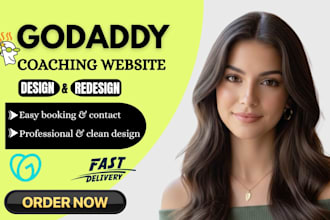godaddy coaching website design redesign godaddy develop godaddy