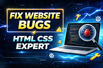 fix HTML CSS bugs and edit your website quickly