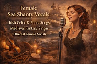 sing female sea shanty, irish celtic, ethereal vocals, medieval fantasy, pirate