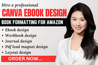 do canva book design workbook journal pdf design ebook formatting layout design