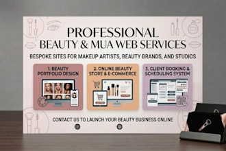 makeup artist website design mua website beauty website booking website