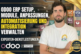 odoo erp setup, module, anpassungen, automatisierung und integration verwalten