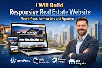 build responsive real estate website wordpress for realtors and agencies