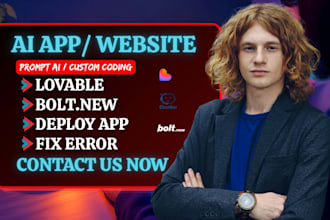 develop lovable custom ai app rebuild saas webapp fix base44 boltnew supabase ai