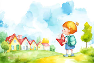 children story book illustration children story book