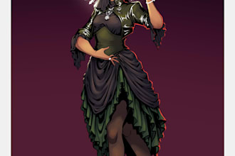 draw fantasy character illustrations for your ttrpg