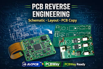 reverse engineer design pcb schematic circuit pcb layout ready for jlcpcb pcbway