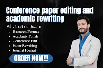 conference paper editing and academic rewriting for journal formatting standards