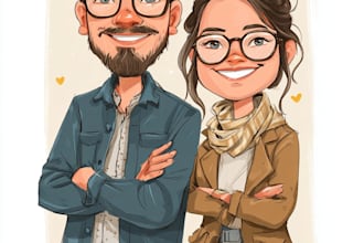 make family or couple caricature