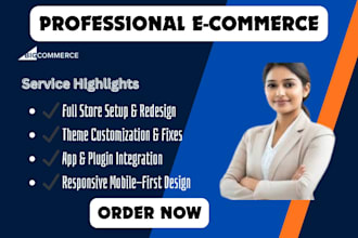 design redesign or fix bigcommerce shopify and big cartel stores