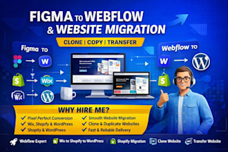 convert figma to webflow clone webflow expert wix shopify to wordpress website