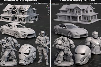 stl file repair fix edit custom modification 3d scan cleanup stl split 3mf print