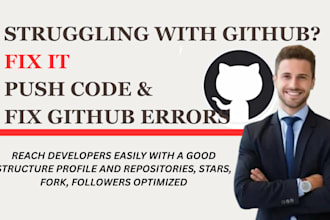 create github acct, push code to github, setup github page, fix repository issue