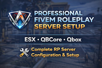 create and setup a professional fivem roleplay server