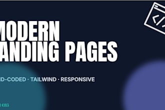 build a modern responsive landing page