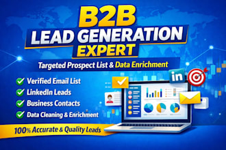 do b2b lead generation linkedin leads email list building and data enrichment