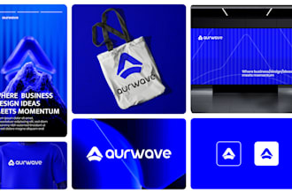 design modern saas, fintech, and tech logo with brand identity