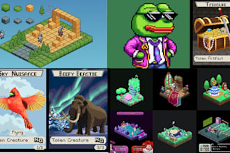 create pixel art characters twitch emotes animated sprites for nft indie games