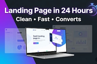 build a customer conversion fast page ai saas landing page in 24h