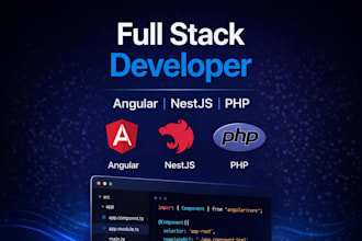build web applications using angular, nestjs and PHP