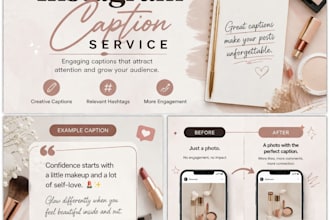 write engaging instagram captions and hashtags for your posts