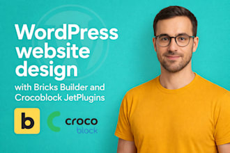 design wordpress website with bricks builder and crocoblock jetplugins