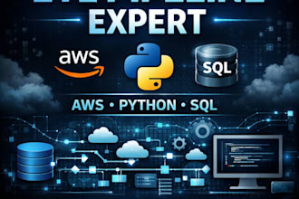 build and optimize etl pipelines using python, AWS and sql