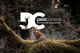 design premium pest control, wildlife control, bug, pestiside logo for business