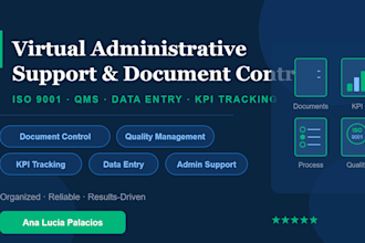 provide document control and virtual administrative supportl