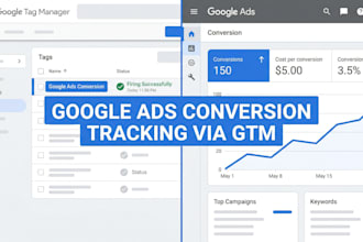 set up googleads conversion tracking via GTM