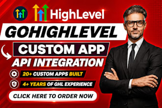 develop gohighlevel marketplace apps, ghl custom integration ghl app