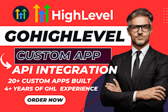 develop gohighlevel marketplace apps, ghl custom integration ghl app